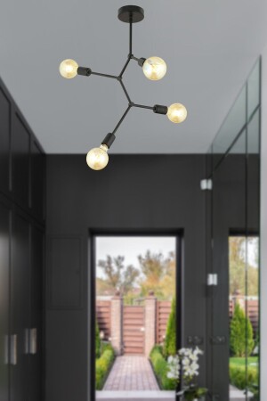 MNZ-دارفين 4-قطعة سوداء غرفة صغار حديثة المطبخ غرفة النوم غرفة المعيشة الاحترافية شمعة 3509-04-BL - Apliqa