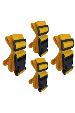 MNZ-الصفراء اللون الحقيبة الحقيبة حزام المقعد 4 قطع عرض 4 سم PRA-8940166-7223 - BALP