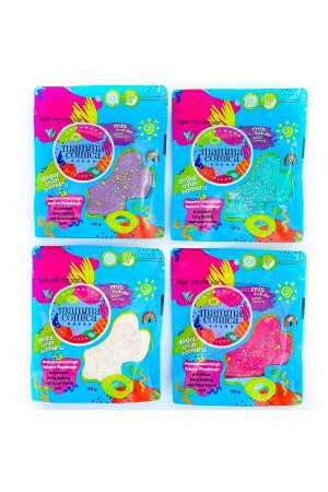 علبة من نوع MNZ - فطرية لعب 4 قطع ضوئية صديقة للثوب 4*130gr) - Mammacomicadough