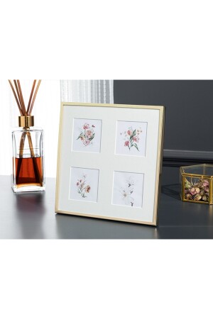 MNZ-دوروثي 4 إطار القطاع 5x5 سم ذهب - English Home