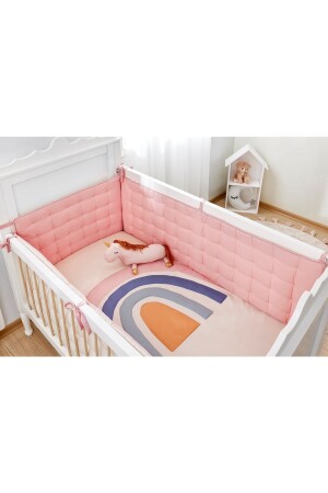 مجموعة الحماية الجانبية من المكنسة من MNZ 4 قطع 80x140 - الأنسجة الحماية الجانبية 5021 - Aybi Baby