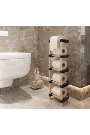 مكونات المرحاض المودولية من الخشب من طراز MNZ 4 طبقات - Genel Markalar