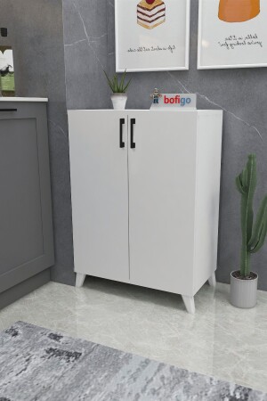 المكتب المعدني MNZ مع 4 رفات المطبخ المعدني المكتب المسبح الحمام المكتب الأبيض Bfg-4Raf-2Kpk-Dlp - Bofigo