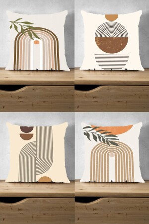 MNZ - مضاعفة الجانب طباعة أوميغا نمط 4 قطع رمي وسادة القضية - Byfc4208 180120234208 - BY Fatih Concept