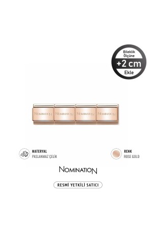 MNZ-إيطاليا المكونات الكلاسيكية من الفولاذ المقاوم للصدأ سوار الزهرة الذهبية اللون بسيط مجموعة من 4 - Nomination