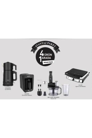 حزمة MNZ-منافع الأنتراكيت 4 قطع الكهرباء المعدة المعدة D_8682511903944 - Fakir