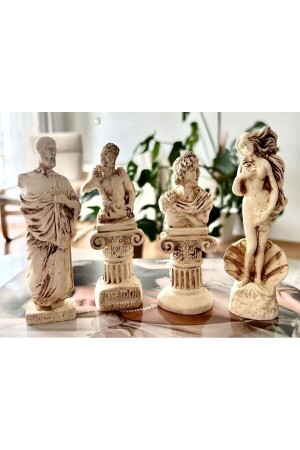 MNZ - مجموعة من النحتات اليونانية القديمة - مجموعة من 4 - مجموعة النحتات - النحت البوهمية - Elada Beton