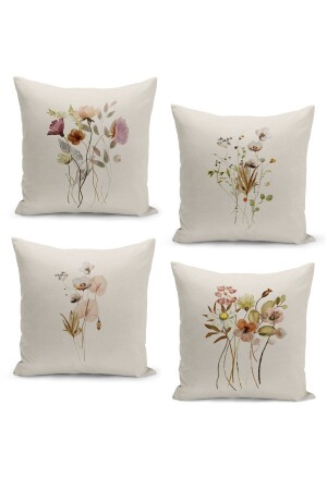 مجموعة MNZ من 4 أدوات الوسادة الزهرية - الربيعية ، المطبوعة رقمياً مزدوجة الجانب - Filamente