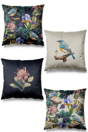 MNZ - مضاعفة الجانب المطبوعة خط الاستواء نمط 4 قطع سويد رمي وسادة القضية - Pilloveland