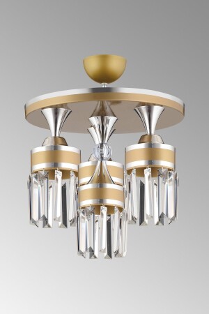 MNZ-توكيو 4 قطعات سقف قديم كريستال الحجر الكروم سلندر مشاطرة إلى أسفل وجهة لخيال الشنابل s45573 - Genel Markalar