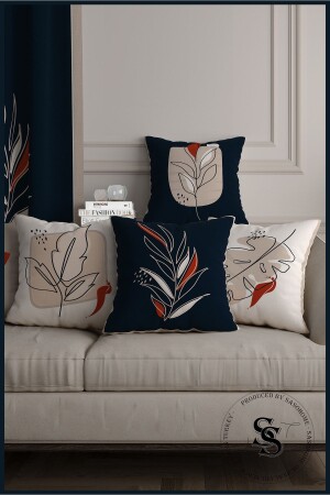 نموذجات رسم الفن الحديثة من MNZ تصميم ورقة 4 قطع طباعة رقمية القمامة القذيفة Saso-016 - SasoHome