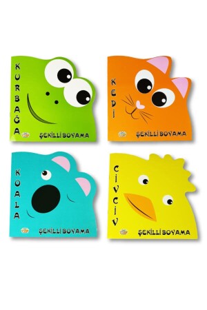 مجموعة لوحة على شكل MNZ - 4 كتب T16639 - 0-6 Yaş Yayınları