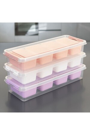 MNZ-ماكسيو فاخرة 4 غرفة الإفطار مع غطاء - X 3 قطع - مختلفة - Ecolux