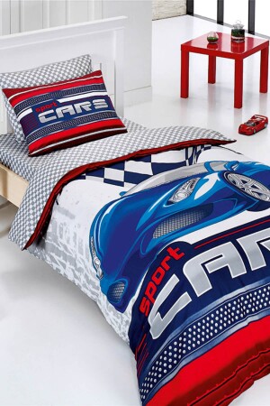 MNZ-وحيد غطاء القماش مجموعة السيارات الرياضية سيارة زرقاء غطاء القماش للفتي 404 - BELENAY