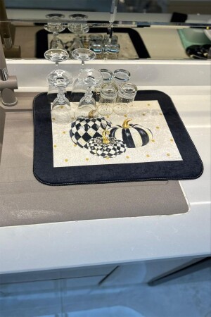 مكنسة جفاف الأطباق MNZ جفاف الأطباق جفاف الأطباق جفاف الأطباق المكتبية رف الأطباق 40x50 سم غسيل - Dekomod