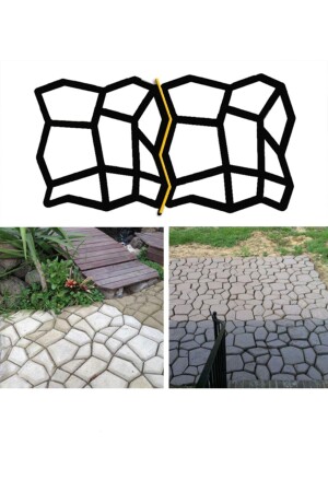 MNZ-جاردن غشية الحجر غشية الخرسانة غشية الأرض غشية غشية 42x40 سم 2 قطع - Taşmatik