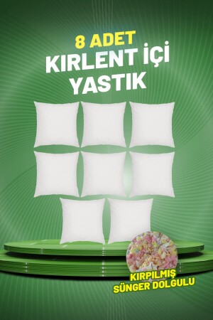 MNZ- مربع رمي وسادة وسادة داخلية تمزق الإسفنج مليئة 43x43 سم - Puffiber