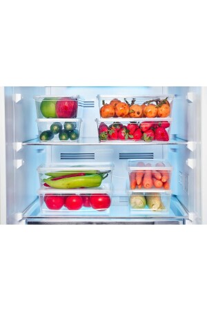 (MNZ) - حاوية تخزين 5 قطع 2 ليت لاك-فريزر-مبرد-مدفوعات-لعبة-وجبة-قهوة-مواد المكونات- - Superpup