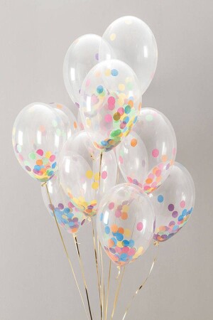 بالون من النظافة من طراز MNZ مع 5 قطع من Confetti - Partifabrik