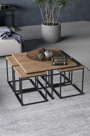 طاولة مقهى MNZ و طاولة العشب مجموعة فاخرة من 5 هويات FMABEŞ - GOLDFALEZ