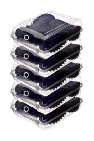 صندوق تخزين الأحذية الشفافية من MNZ - صندوق الأحذية المتحركة من 5 قطع Gnd MRP4-2001 - morponi