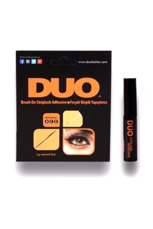 ملصق مُصدر من نوع MNZ - مشبك العين الأسود الكاذب مع فرشاة 5 Gr - Duo