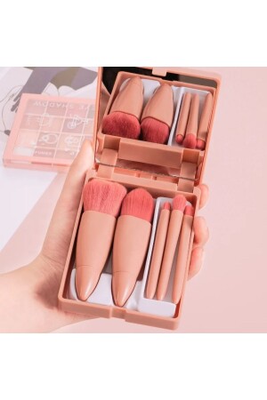 مجموعة من فرشات المرايا من فخامة MNZ مع صندوق شفاف مجموعة من فرشات المرايا من 5 قطع - Rowenarose