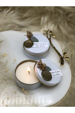 شمعة MNZ-رائحة 5 وعد الخصومة زفاف هينا هدية زفاف القرآن تذكار الطفولة Mevlüt هدية - Mirabella Gift