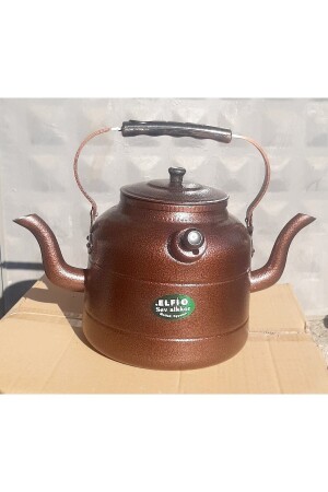 علبة شاي من الألومنيوم من نوع MNZ مطبقة بشعيرة داخلية 5 ليترات ذات جانبين - Yıldız çelik