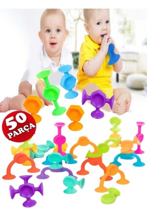 MNZ-الفراغ الجزيئ مع كوب التصاعد 50 قطعة بدون صندوق بناء كتلة السيليكون Popit الحسية اللعبة التعليمية HYD-6472532-0145 - Hyd 