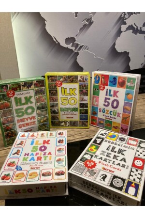 MNZ-أول 50 مجموعة (الحيوانات والخضروات والفواكه ورقة الذاكرة والكلمة والذكاء الطفولي) Set004 DY-SET04 - Diytoy