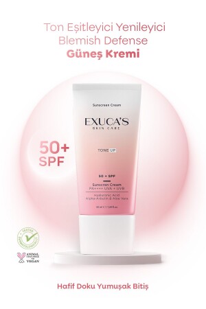 كريم واقي شمسي MNZ 50 نغمة SPF تمييز إعادة التوليد البقع الدفاع عن الكريم الشمسي - Exucas