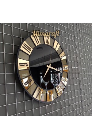 ساعة جدارية من سلسلة MNZ الخاصة بمرآة زرقاء - 50 سم SSS-10250 - Mimaraft