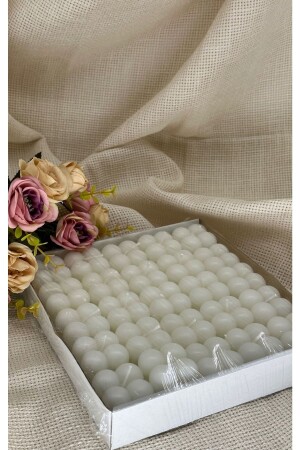 شمعة ميني فقاعة مزخرفة من طراز MNZ للزفاف والزفاف 50 قطعة - wommans