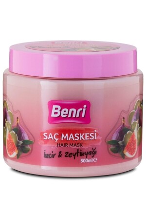 ماركة MNZ: قناع الشعر الفيغ & زيت الزيتون 500 مل - Benri
