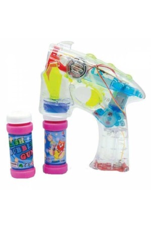 بندقية فقاعة من الرغوة من MNZ مع صوت و ضوء و مجموعة فقاعة من 500 مل - Bubble Gum Store
