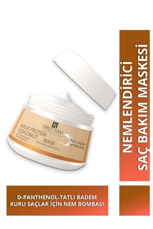 MNZ-مكثفة ترطيب الحليب البروتين & جوز الهند رعاية الشعر قناع للشعر الجاف 500 ملليتر قنبلة الرطوبة - First Lima Professional