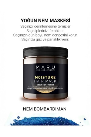 MNZ- مرطبة كميات رطوبة شديدة قناع الشعر للشعر الجاف والحساس 500 مل - Maru