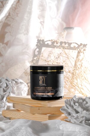 MNZ-صلاحية قناع رعاية الشعر الكيراتين الكولاجين 500 مل SBU0163 - Sfy Professional