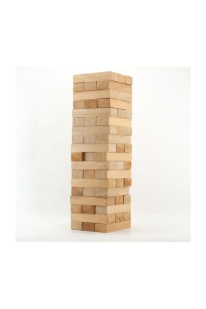 MNZ-القياس الكبير الطبيعي الخشبية برج التوازن لعبة 54 قطعة - Jenga