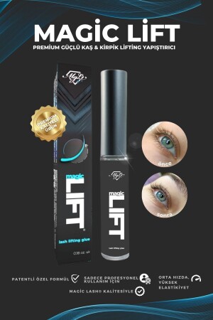 MNZ- العين والشعر المتحفّز واللاميناتية اللاصقة المتميزة المتحفّز السحري 5ml - Magic Lash
