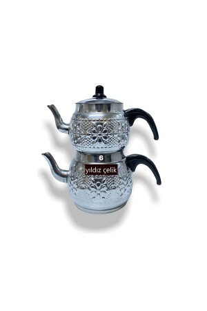 مقلاة من الألومنيوم MNZ مع الحل رقم 6 (4.50 لتر) حجم القنابل - Yıldız çelik