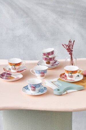 MNZ-مادغاسكار مجموعة من 6 كوبات قهوة 80 ملي 153 03. 05. 0285 - Karaca