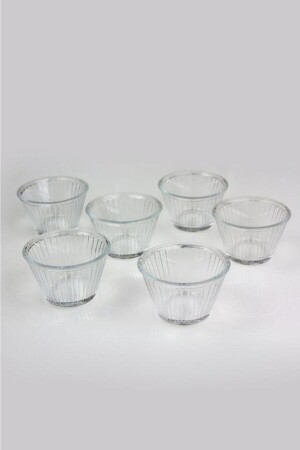 مقاومة للحرارة من MNZ 6-جزء صغار كرميل كأس سوفلي فرن حاوية 8693357025707 - Paşabahçe