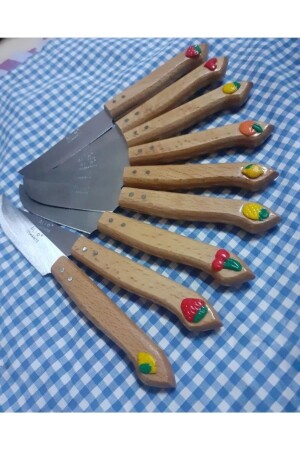 MNZ-معدات إعداد أخرى طقم سكين الفاكهة 6 قطع مخلوطة الفاكهة الحافلة الهدية - ALİBEYAVM