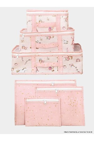 كيس ميلاد الطفل من نوع MNZ - منظمة متعددة الاستخدامات 6 قطع (الورد) Ata18816 - Özlem Toys