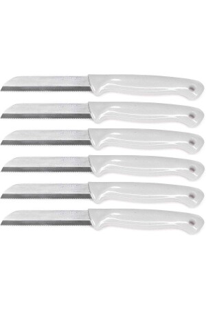 مصدقة من MNZ أصلية 6 قطع فولاذ أبيض لون الخشب ثمرة وخضروات سكين - Solingen