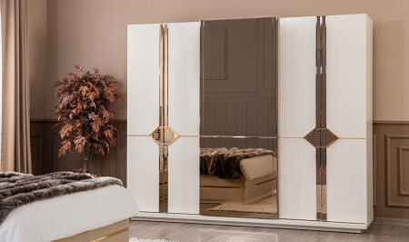 MNZ-بولغريا 6 أبواب خزانة الملابس - Cadde Yıldız