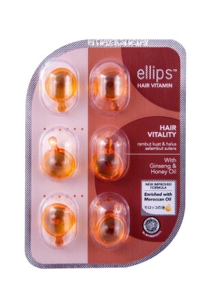 MNZ- الشعر حيوية إعادة تنشيط الشعر فيتامين 6 كبسولات - Ellips