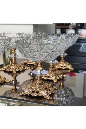 مجموعة MNZ من 6 Estrella Footed Bowl تقديم رف KDOLDŞ83R - Paşabahçe